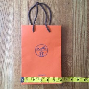 SMALL AUTHENTIC HERMÈS EMPTY SHOPPING BAG 6 X 9in